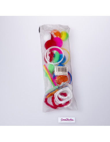 Bolsa 25 Pitos y Pulseras Surtidos