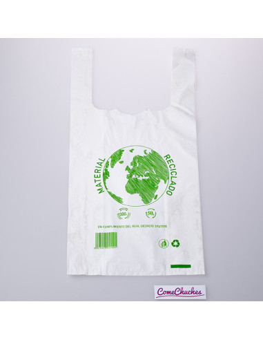 Paquete de 100 Bolsas de Camiseta 30x40