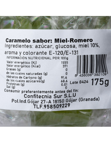 Bolsa de 175gr de Caramelo Artesano...