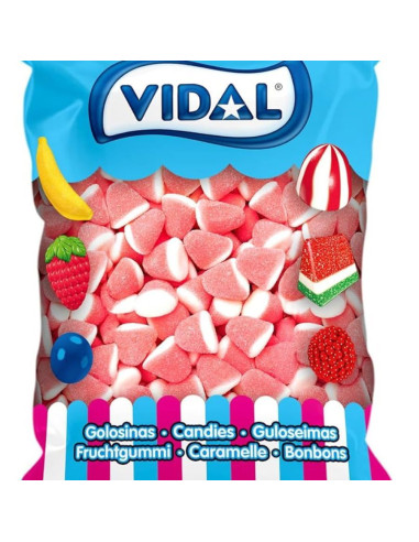 Bolsa 1Kg Besos Fresa Nata Azucar