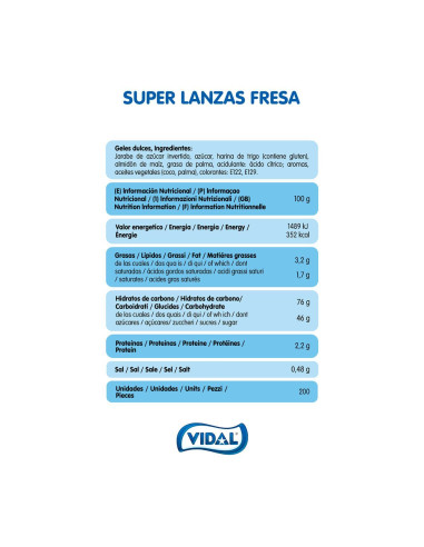 Caja 200 Unidades Super Lanzas Sabor...