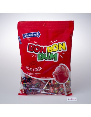 Bolsa 24 BonBonBum Sabor a Fresa con...