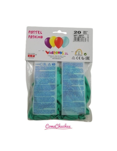 Vivallons 20 Globos Verde Tila