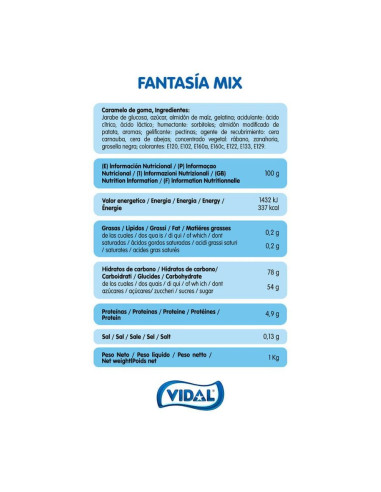 Bolsa 1Kg Fantasia Mix Brillo