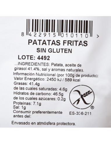 Flaper Bolsa 500 Gramos Patata Frita 
