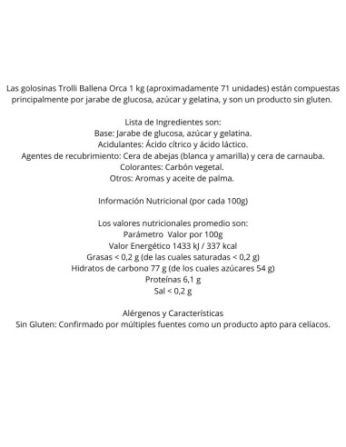 Bolsa 1kg de Orcas 