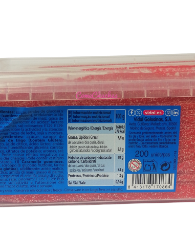 Vidal 200 Unidades Cintas Fresa Pica