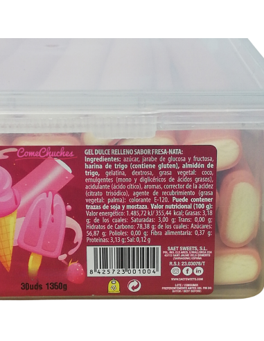 Caja Gatos 30 Unidades Filins Fresa-Nata